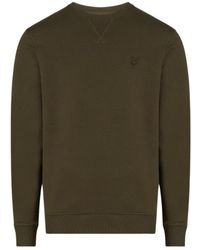 Lyle & Scott - Tonal Eagle Form Crewneck Jumper Cotton - Lyst