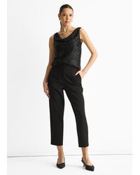 Gini London - Sequin Cowl Neck Cami Top - Lyst
