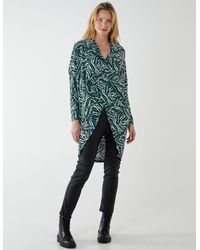 Blue Vanilla - Draped Dip Hem Top - Lyst