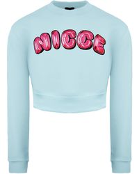 Nicce London - Long Sleeve Light Caddel Cropped Sweatshirt 211 2 03 01 0315 - Lyst