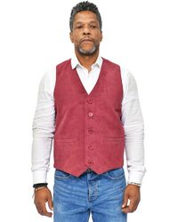 Infinity Leather - Classic Goat Suede Waistcoat-Norwich - Lyst