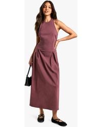 Boohoo - Bengaline Halter Neck Midaxi Skater Dress - Lyst