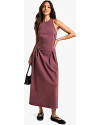 Boohoo - Bengaline Halter Neck Midaxi Skater Dress - Lyst