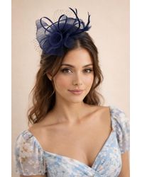 SVNX - Double Flower Feather Fascinator - Lyst