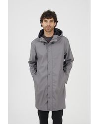 Brave Soul - Rubberised Hooded Parka Style Jacket - Lyst