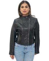 Infinity Leather - Biker Jacket-Celaya - Lyst