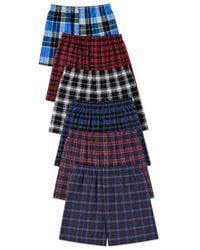 Kruze By Enzo - 6 Pack Woven Boxers Assorted - Lyst