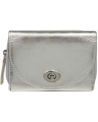 NiNa Amora - 'Clara' Metallic Leather Purse - Lyst