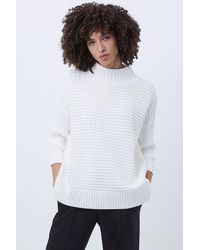 French Connection - Ribbed Knit Oversized Jumper - Lyst