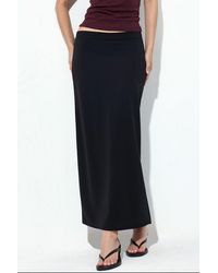 Busem - Midi Straight Crepe Skirt - Lyst