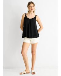 Gini London - Floral Straps Oversized Top - Lyst