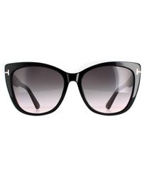 Tom Ford - Cat Eye Shiny Smoke Gradient Ft0937 Nora Sunglasses - Lyst