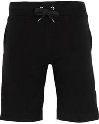 Moschino - Schwarze Shorts Mit -Logo Und Tape-Beinen - Lyst