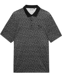 Lyle & Scott - Golfpoloshirt Met Patroon Voor (Jet) - Lyst