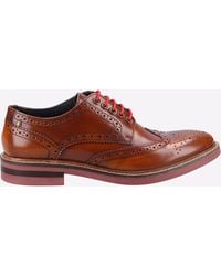 Base London - Woburn Hi-Shine Brogue Leather - Lyst