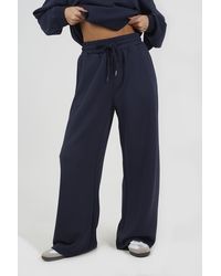 Brave Soul - Dark Wide Leg Scuba Joggers - Lyst