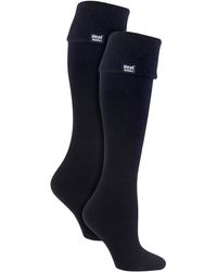 Heat Holders - Ladies 2 Pack Wellington Soft Brushed Inner Boot Socks - Lyst