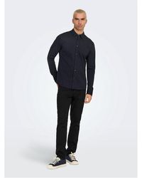 ONLY - Regular Fit Long Sleeve Shirt - Lyst