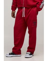 BoohooMAN - Plus Baggy Fit Applique Gothic Print Joggers - Lyst