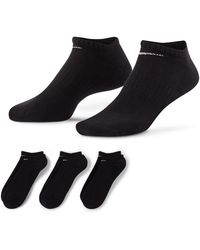 Nike - 3 Pack Cushioned No Show Socks - Lyst