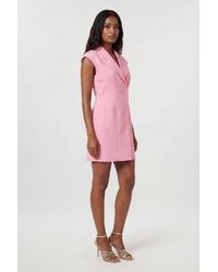 Karen Millen - Compact Stretch Seam Detail Tailored Mini Dress - Lyst