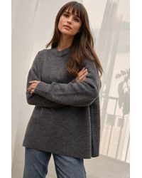 Hiccup - Cozy Crew Neck Knit Sweater - Lyst