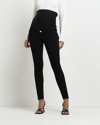 River Island - Skinny Jeans Molly Mid Rise Maternity Cotton - Lyst