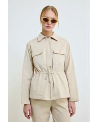 GUSTO - Belted Jacket With Pockets - Lyst