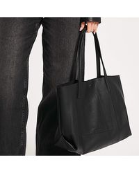 Barneys Originals - Real Leather Tote Bag - Lyst