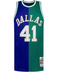 Mitchell & Ness - Nba Dallas Mavericks 41 Nowitzki Swingman Jersey - Lyst