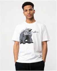 HUGO - Dibeach Graphic Print T-shirt - Lyst