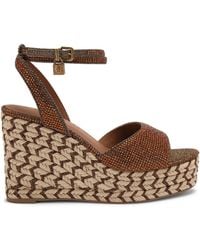 Kurt Geiger - Brixton Ankle Strap Wedge Heels - Lyst