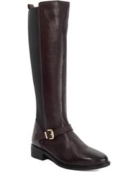 Dune - Toon Buckle Detail Leather Knee High Boots - Lyst