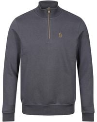 Luke 1977 - Higgs Quarter-zip Sweat Grey - Lyst
