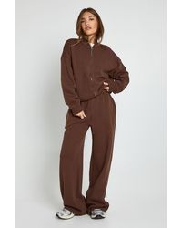 Boohoo - Bomber Jacket Wide Leg Jogger Tracksuit - Lyst