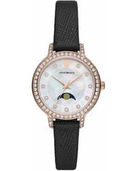Emporio Armani - Cleo Watch Ar11514 Leather (Archived) - Lyst