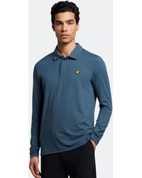 Lyle & Scott - Concealed Button Long Sleeve Polo Shirt - Lyst