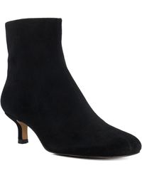 Dune - Orina Asymetric Kitten Heel Suede Ankle Boots - Lyst