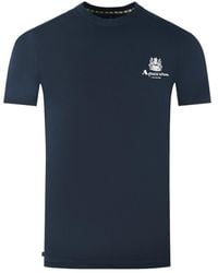 Aquascutum - London Aldis Brand Logo On Chest T-Shirt Cotton - Lyst