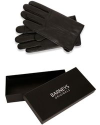 Barneys Originals - Gift Boxed Black Classic Leather Glove - Lyst