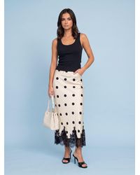 Urban Bliss - Lace Spot Maxi Skirt - Lyst