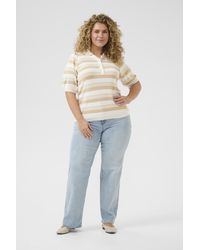 Kaffe - Pullover Regular Fit Cream - Lyst