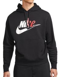 Nike - Hoodie Cut Logo Fleece Sportswear Pullover Sport Hooded Sweatshirt - Lyst