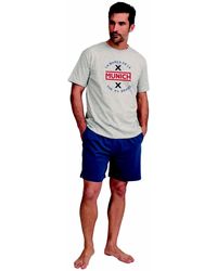 Munich - Mufh0151 Kurzarm-pyjama Für Herren - Lyst