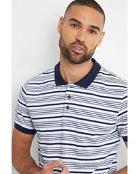 Threadbare - 'Maximum' Stripe Jersey Knit Cotton Polo Shirt - Lyst