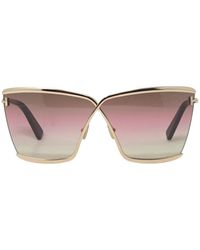Tom Ford - Elle Ft0936 28F Shiny Rose Sunglasses - Lyst