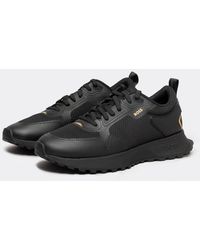 BOSS - Jonah Mixed-Material Trainers With Mesh Details And Branding - Lyst