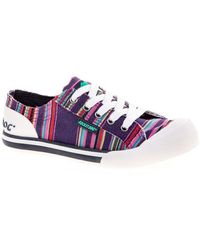 Rocket Dog - Jazzin Canvas Aloe Lace Up Trainers - Lyst