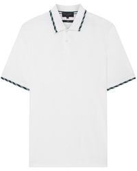 Ted Baker - Ss House Check Jacquard Polo Shirt Cotton - Lyst