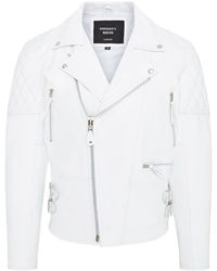 Infinity Leather - Cowhide Brando Biker Jacket - Lyst
